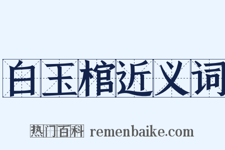 白玉棺近义词是什么意思的图片